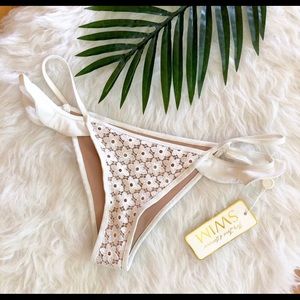 For Love & Lemons Alicante Lace Bikini Bottom